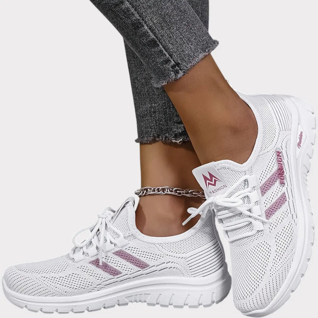 Violet - Lightweight Mesh Walking Sneakers