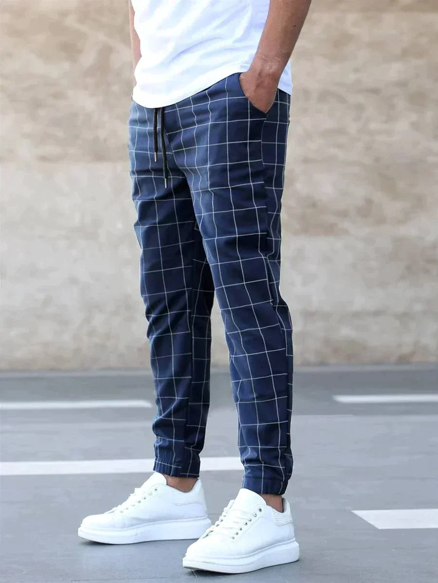 Adrian | Fashion Grid Trousers