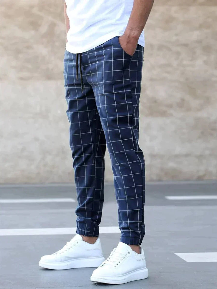 Adrian | Fashion Grid Trousers