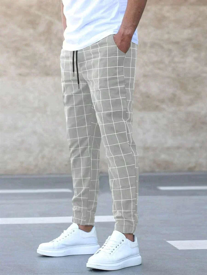 Adrian | Fashion Grid Trousers