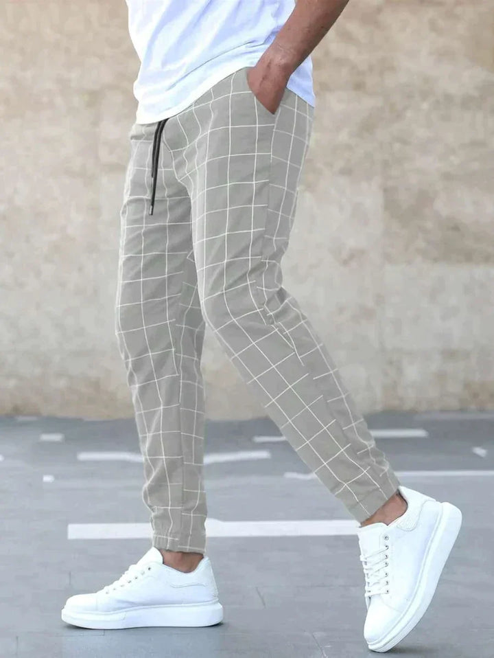 Adrian | Fashion Grid Trousers