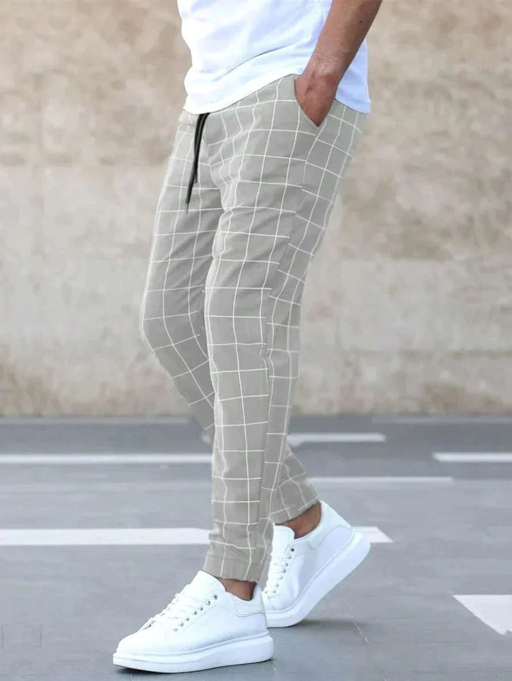 Adrian | Fashion Grid Trousers
