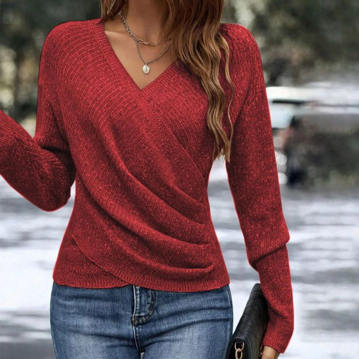 Sandra | Elegant V-neck Sweater