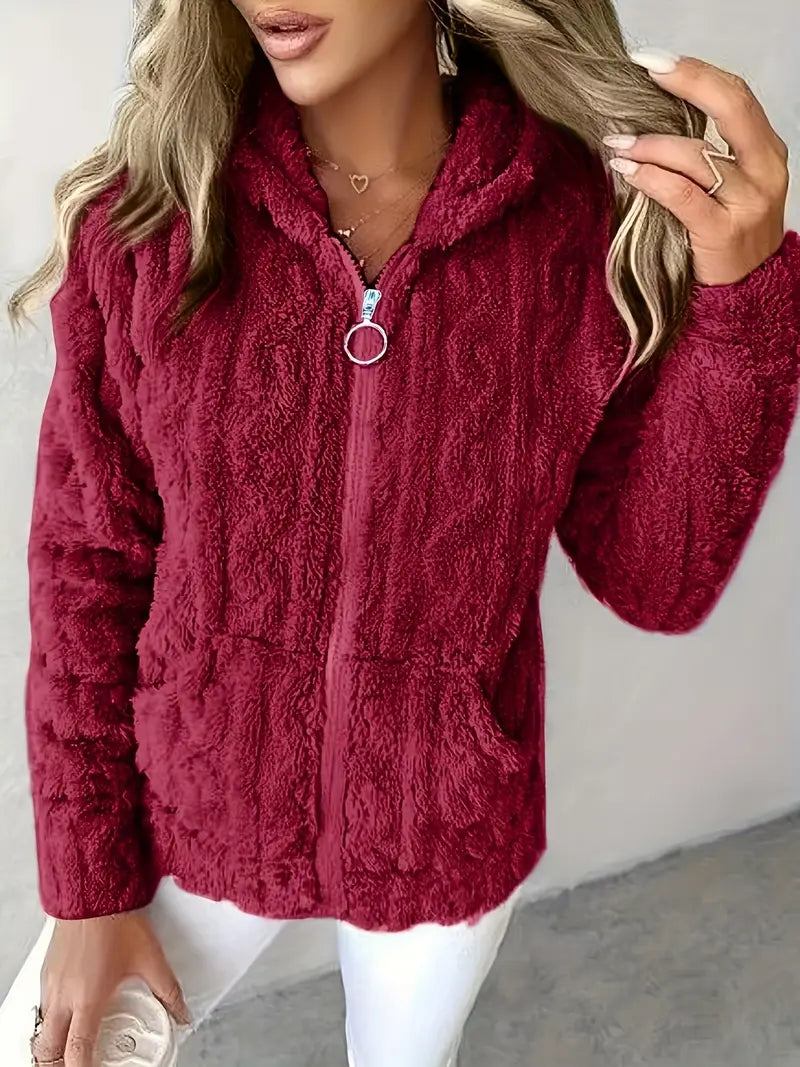 Livia | Hooded Full-Zip Sweater