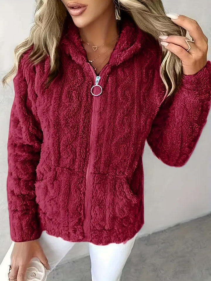 Livia | Hooded Full-Zip Sweater