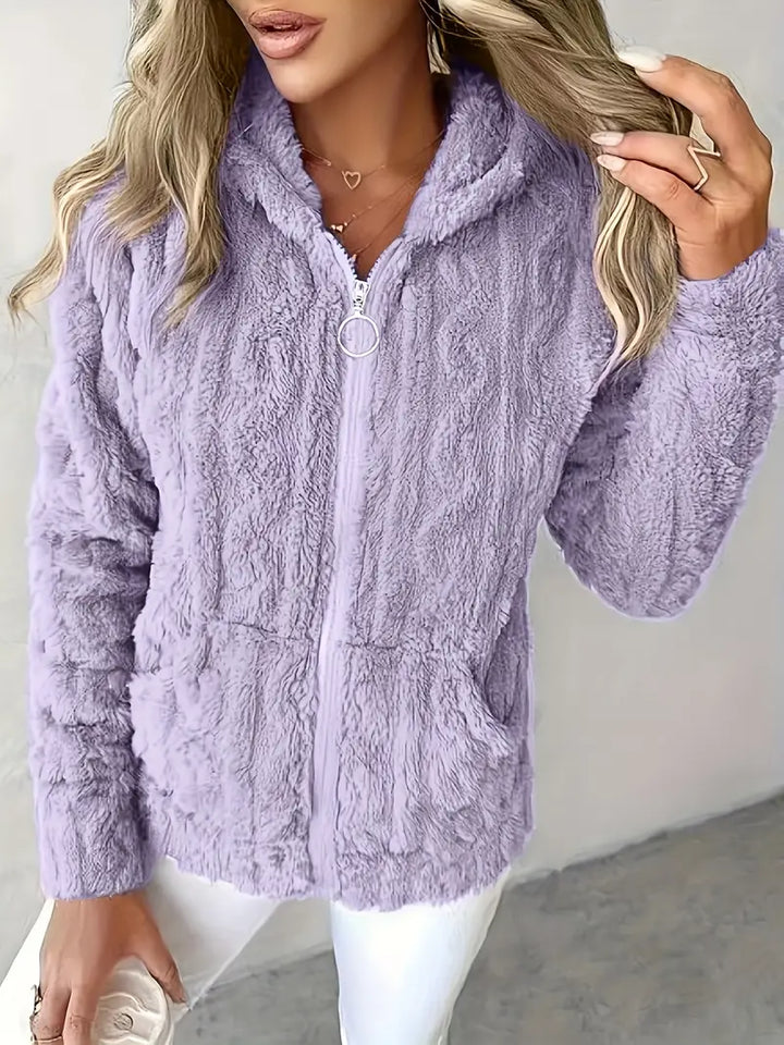 Livia | Hooded Full-Zip Sweater