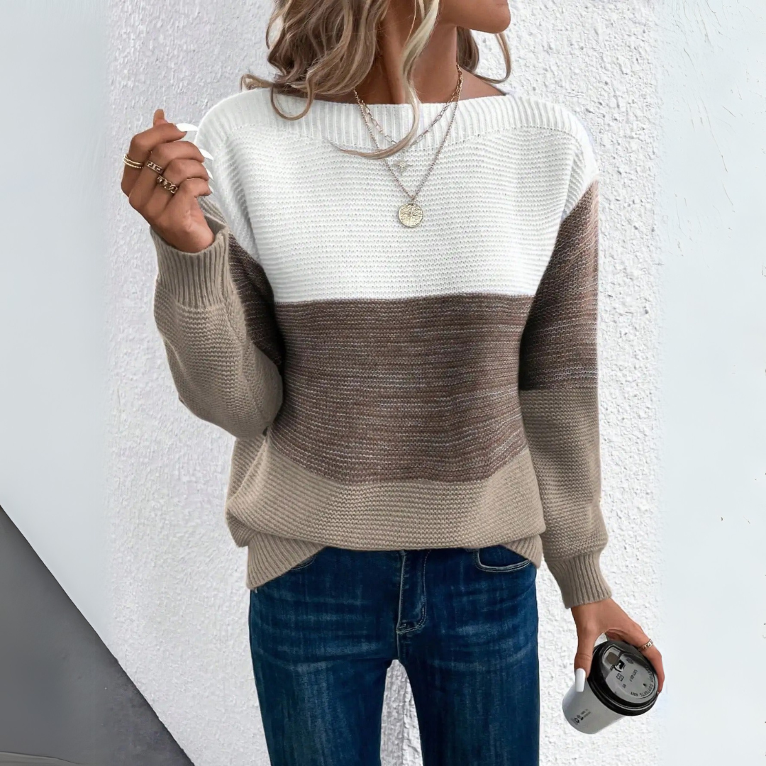 Kira | Cozy and Stylish Patchwork Sweater