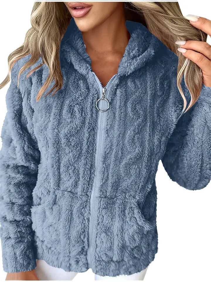 Livia | Hooded Full-Zip Sweater