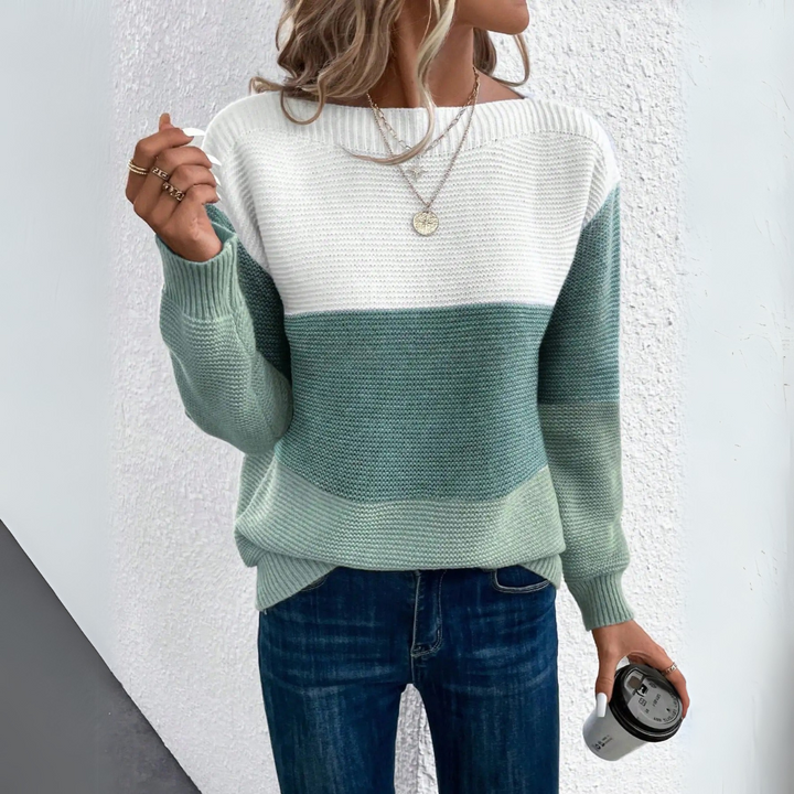 Kira | Cozy and Stylish Patchwork Sweater