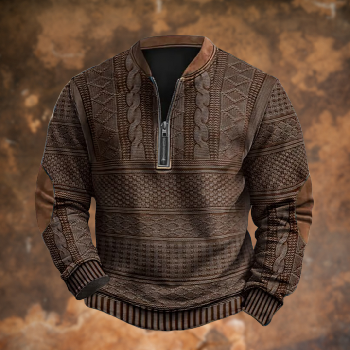 Mayfair – Knitted jumper with zip detail