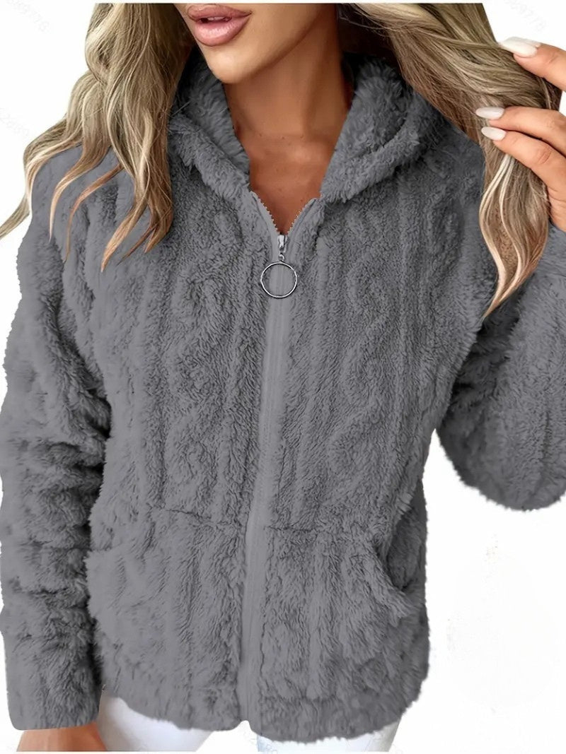 Livia | Hooded Full-Zip Sweater