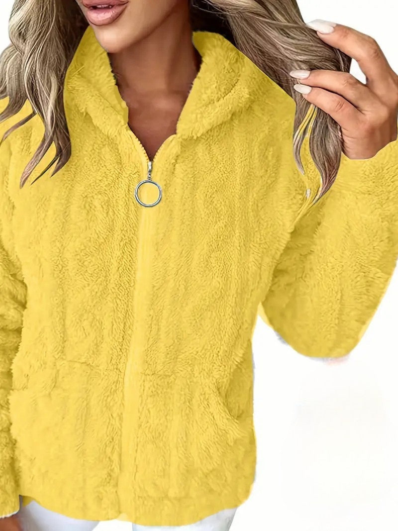 Livia | Hooded Full-Zip Sweater