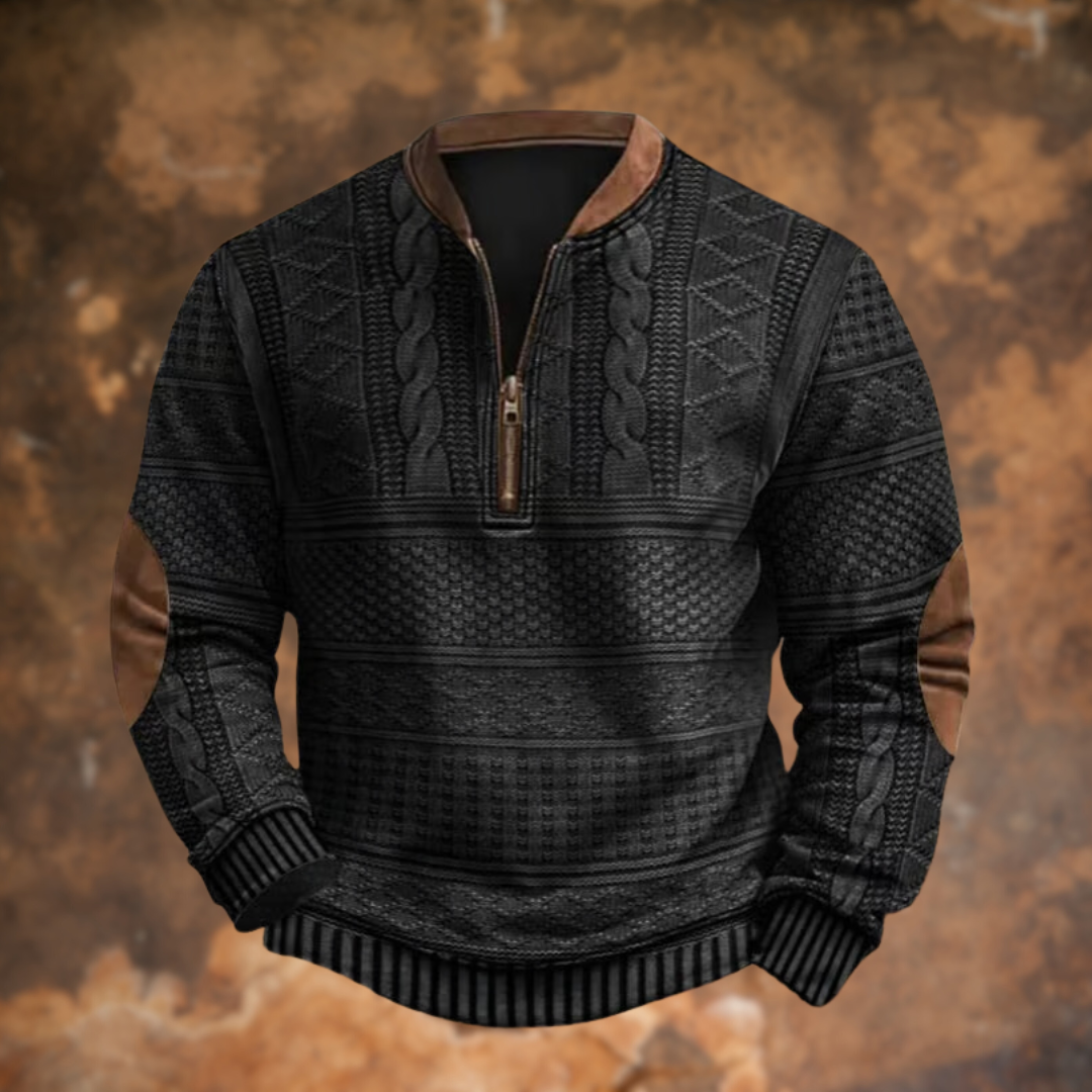 Mayfair – Knitted jumper with zip detail