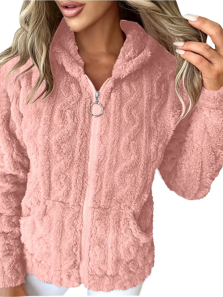 Livia | Hooded Full-Zip Sweater