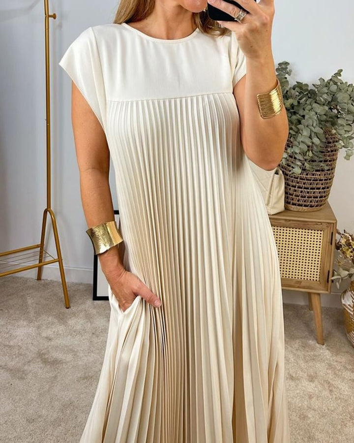 Genevieve | Effortlessly Elegant Pleated Dress