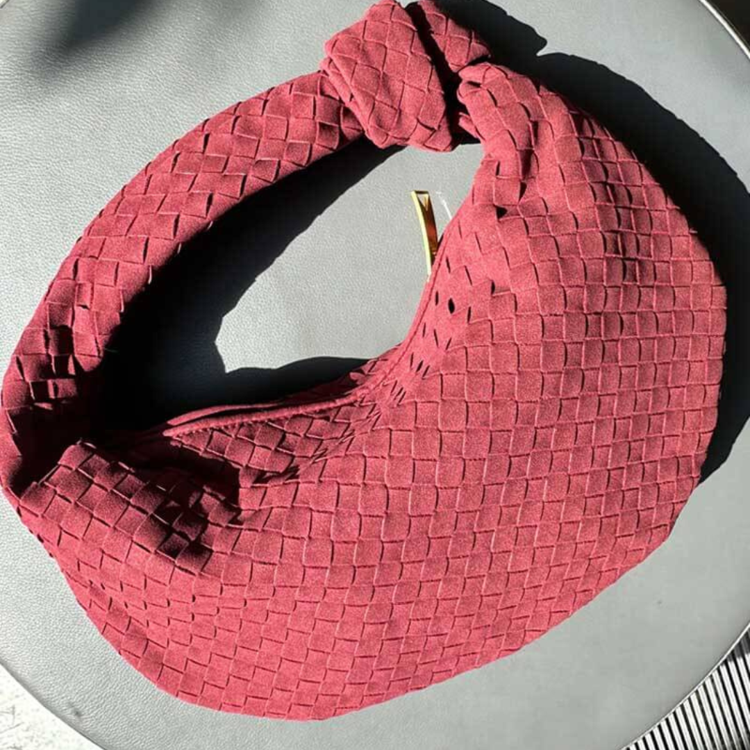 Noirette - Large braided ladies handbag