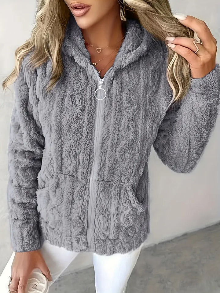 Livia | Hooded Full-Zip Sweater