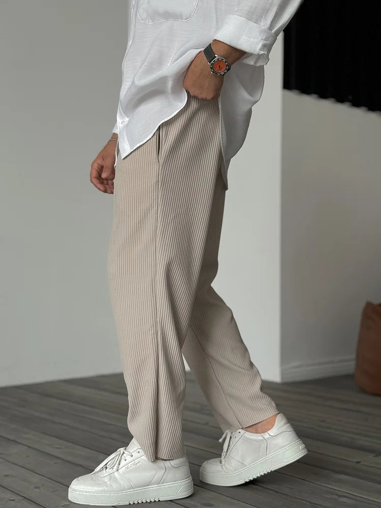 Freddie | Elegant Rib Trousers