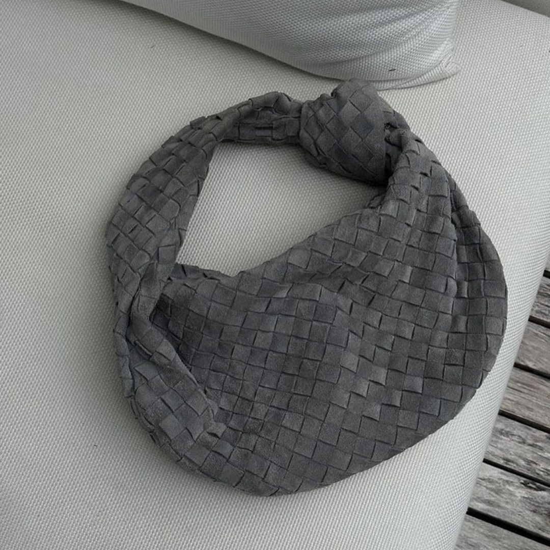 Noirette - Large braided ladies handbag