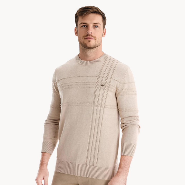 Mayfair | Stylish men's jumper with checked design