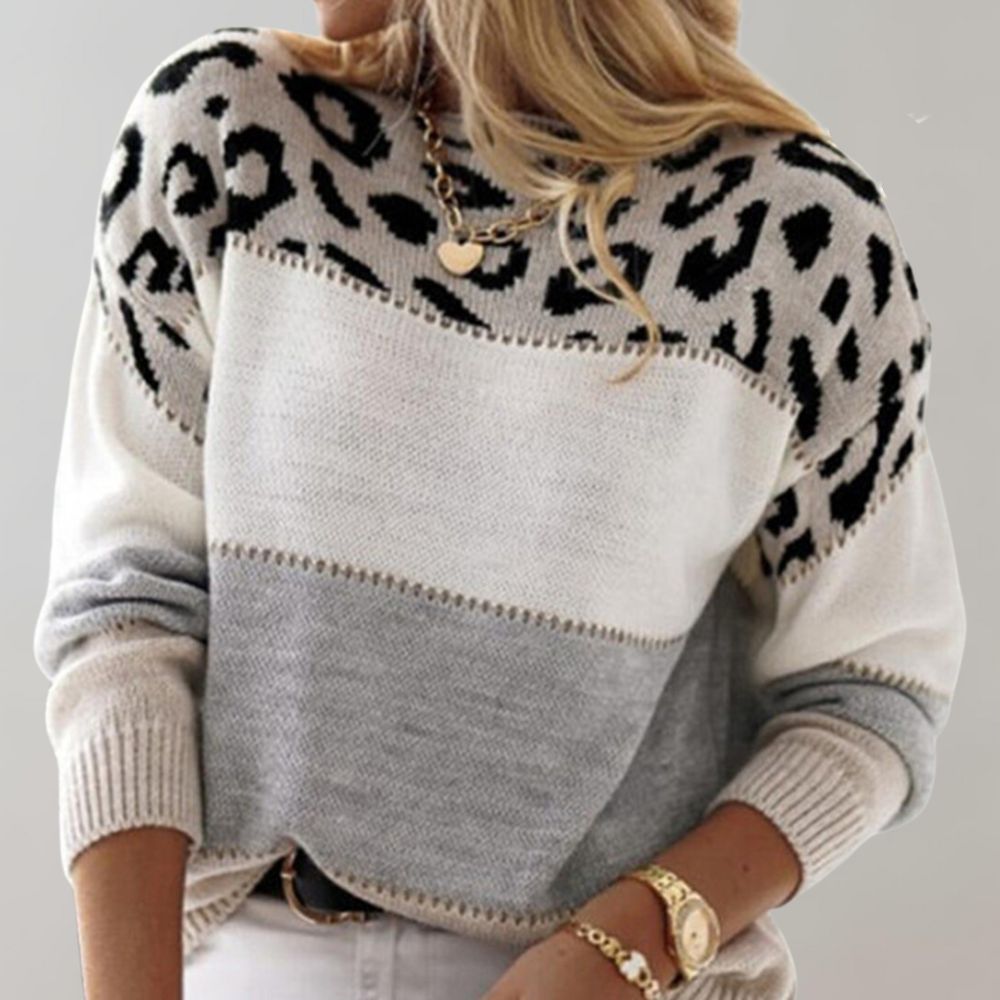 Sophia | Leopard Print Casual Sweater