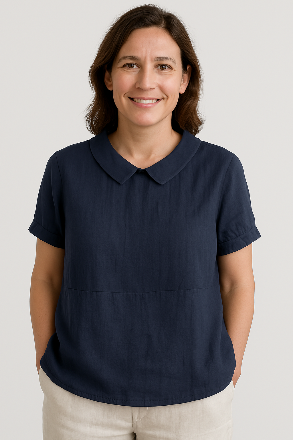 Ashley | Simple Collared Shirt