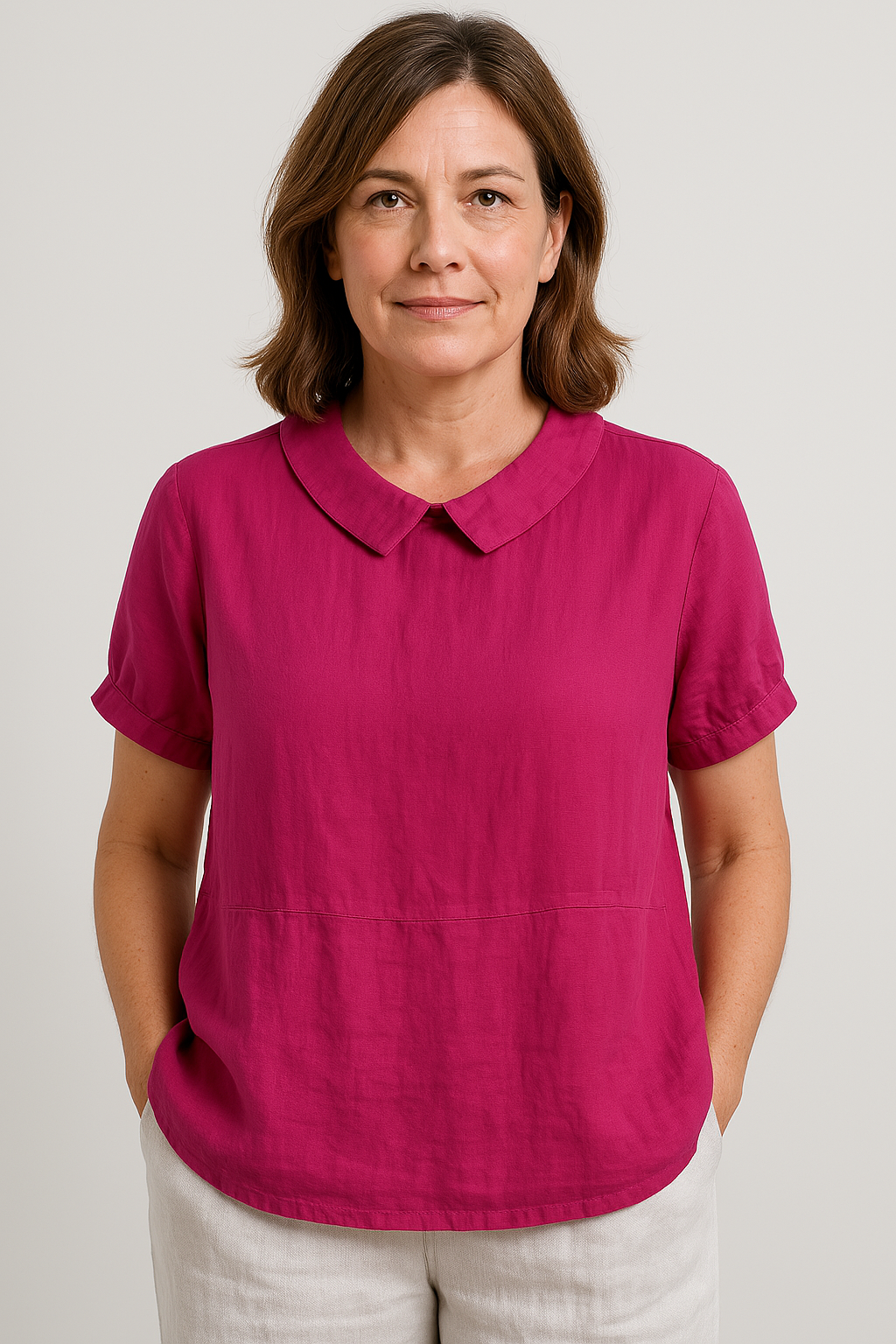 Ashley | Simple Collared Shirt