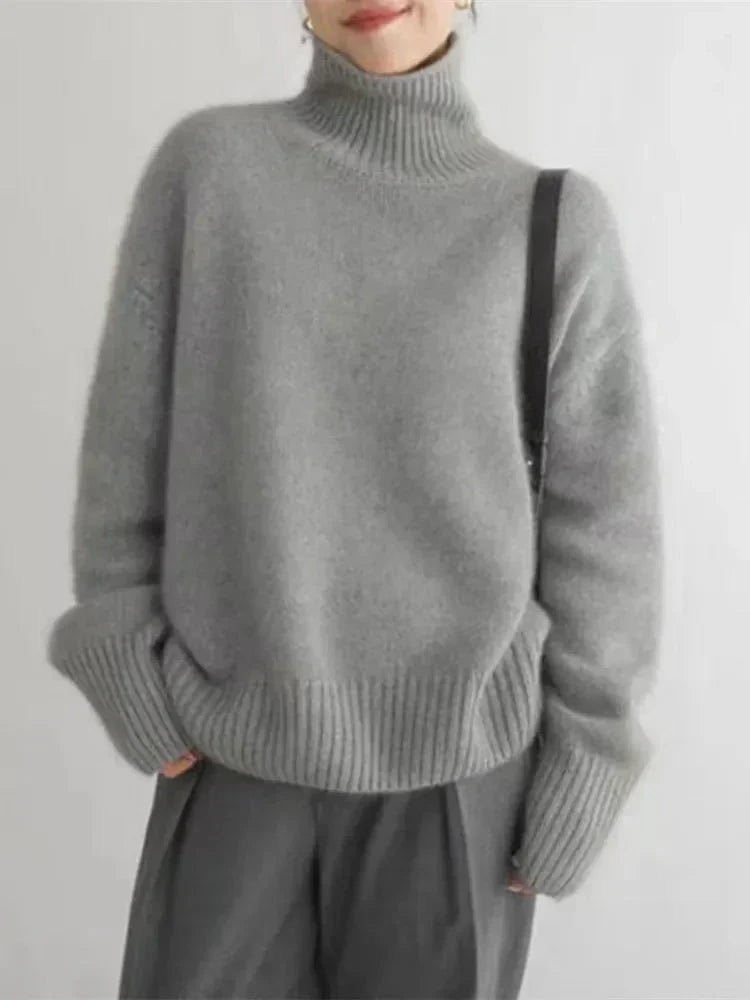 Cyra - Comfortable Knitted Soft Turtleneck Sweater