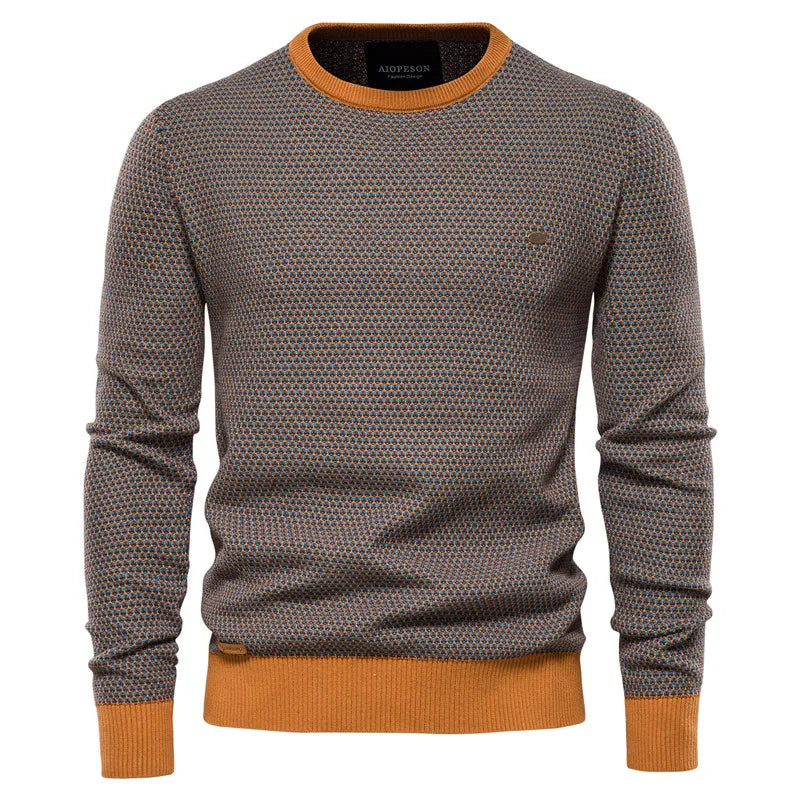 Mayfair | Men's jumper with checked pattern