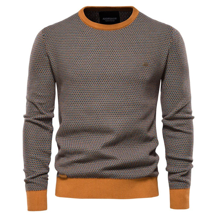 Mayfair | Men's jumper with checked pattern