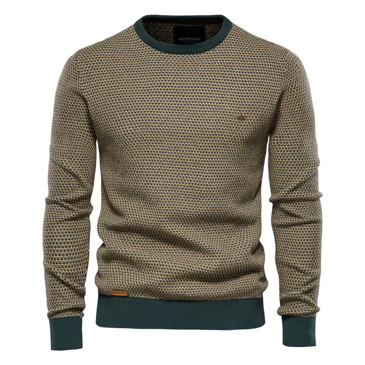 Mayfair | Men's jumper with checked pattern