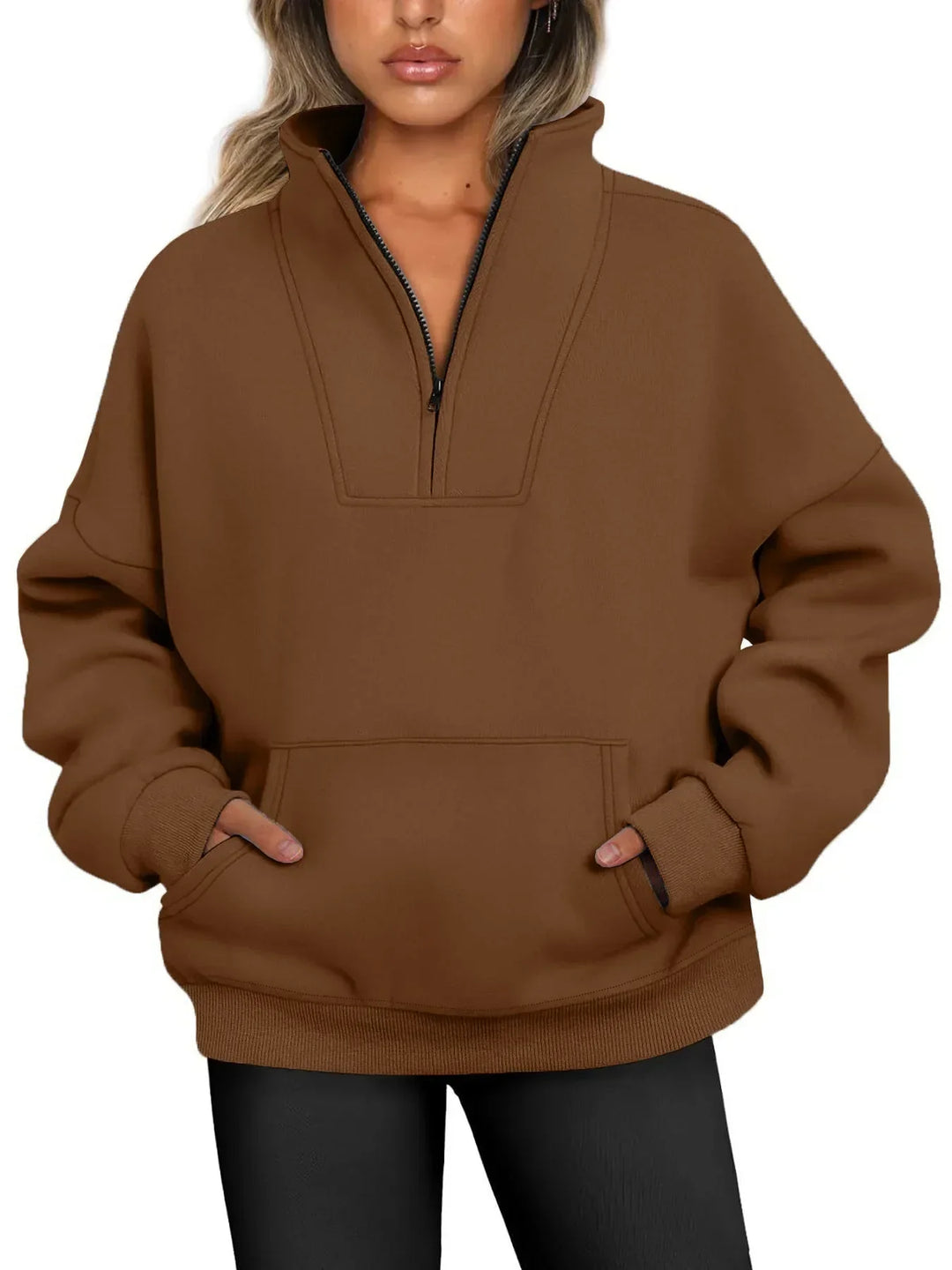 Lorette | Cozy Quarter-Zip Pullover Sweatshirt