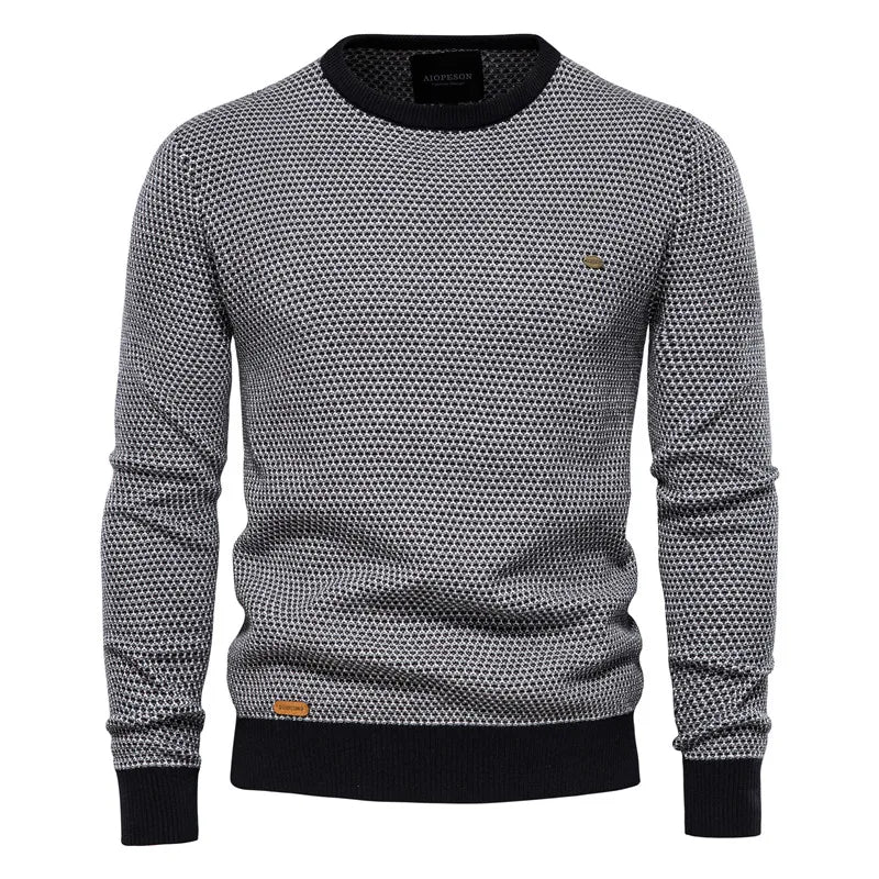 Mayfair | Men's jumper with checked pattern