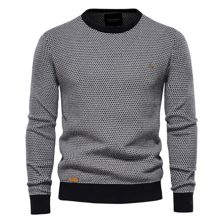 Mayfair | Men's jumper with checked pattern