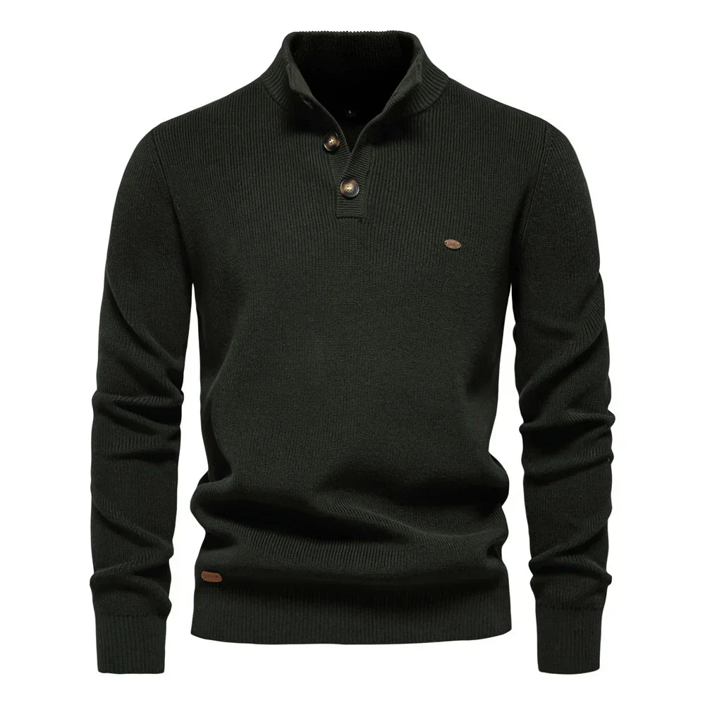 Mayfair | Men's jumper with button design