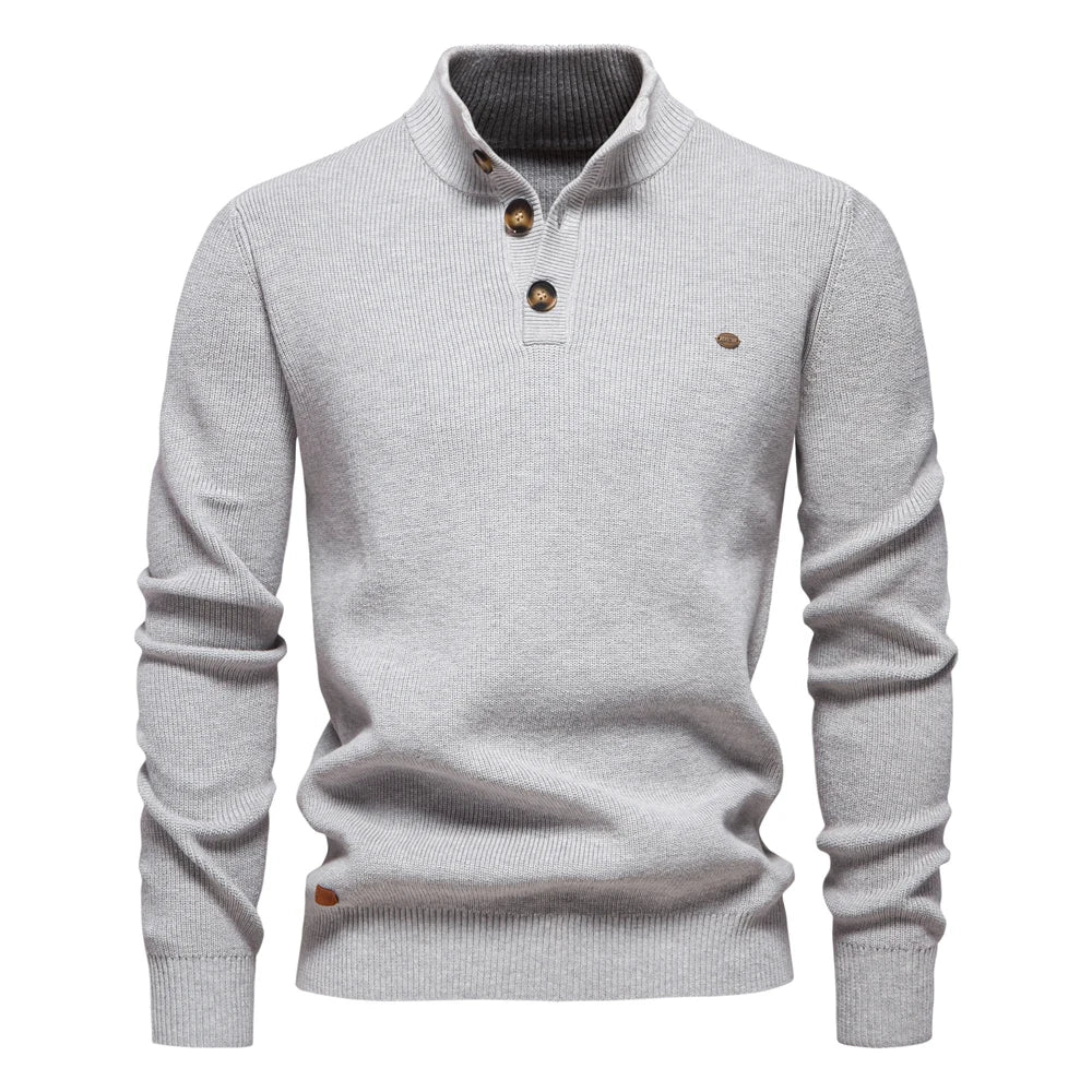 Mayfair | Men's jumper with button design