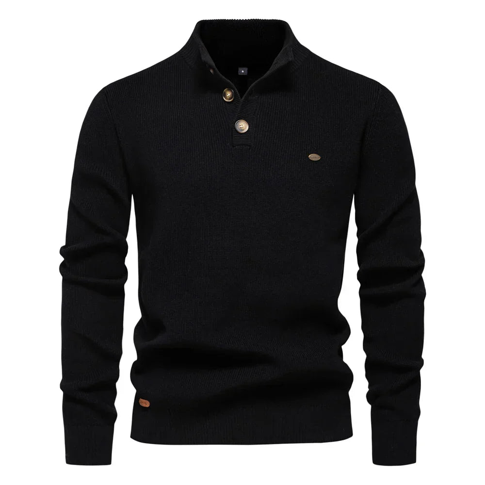 Mayfair | Men's jumper with button design