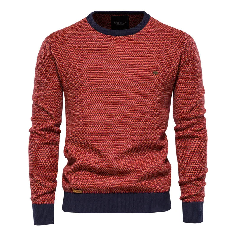 Mayfair | Men's jumper with checked pattern