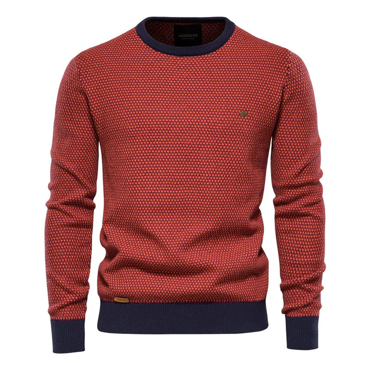 Mayfair | Men's jumper with checked pattern