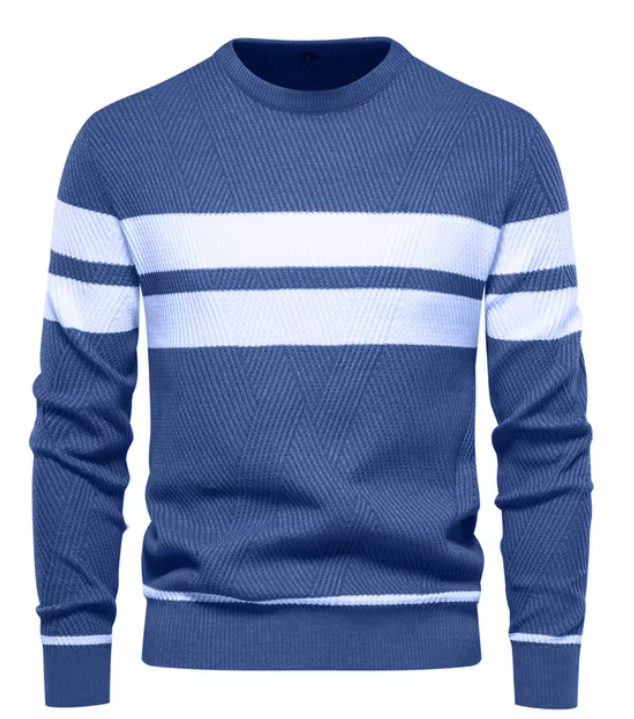 Mayfair | Elegant men's jumper with herringbone pattern