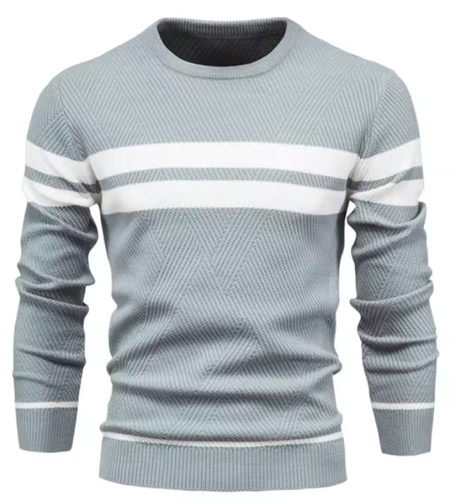 Mayfair | Elegant men's jumper with herringbone pattern