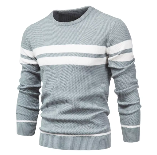 Mayfair | Elegant men's jumper with herringbone pattern
