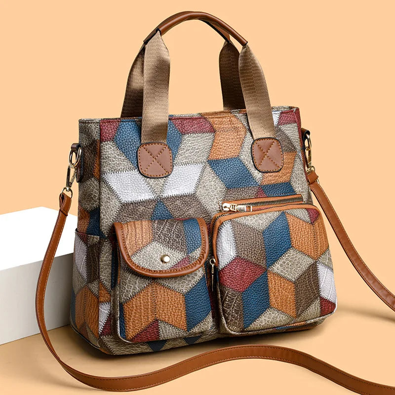 Mayfair | Mosaic leather handbag