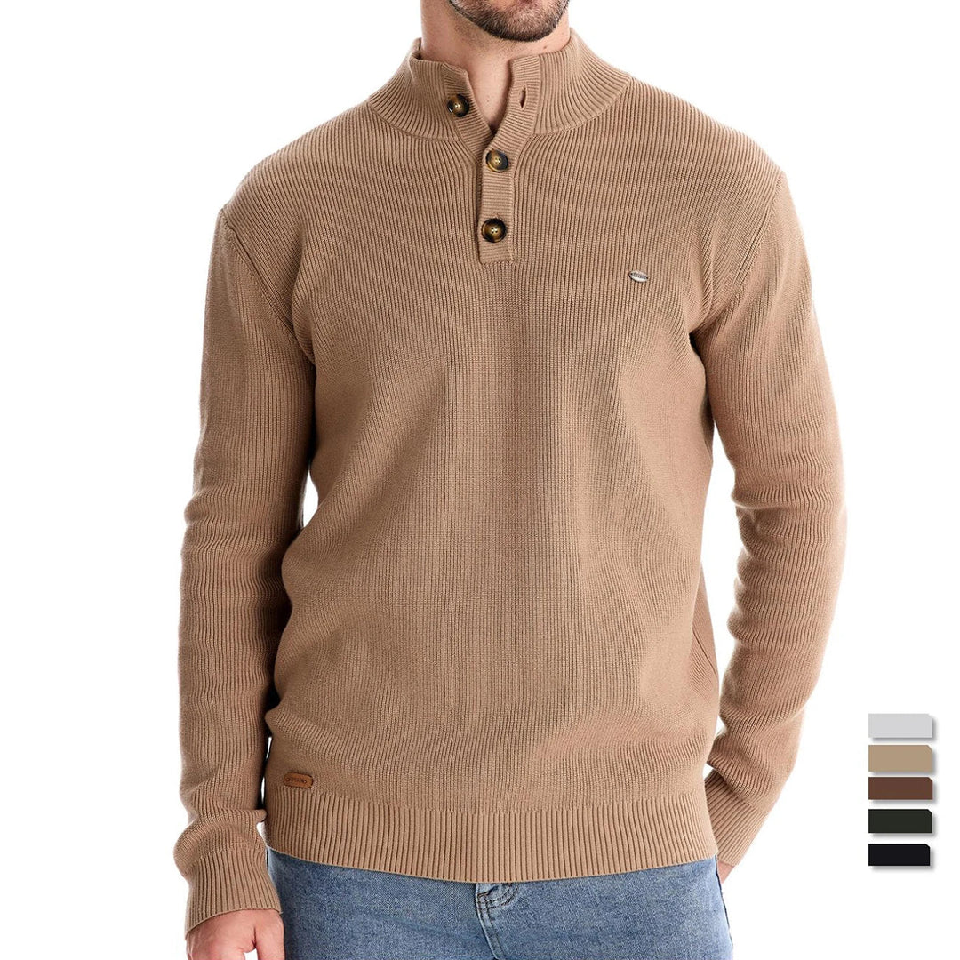 Mayfair | Men's jumper with button design