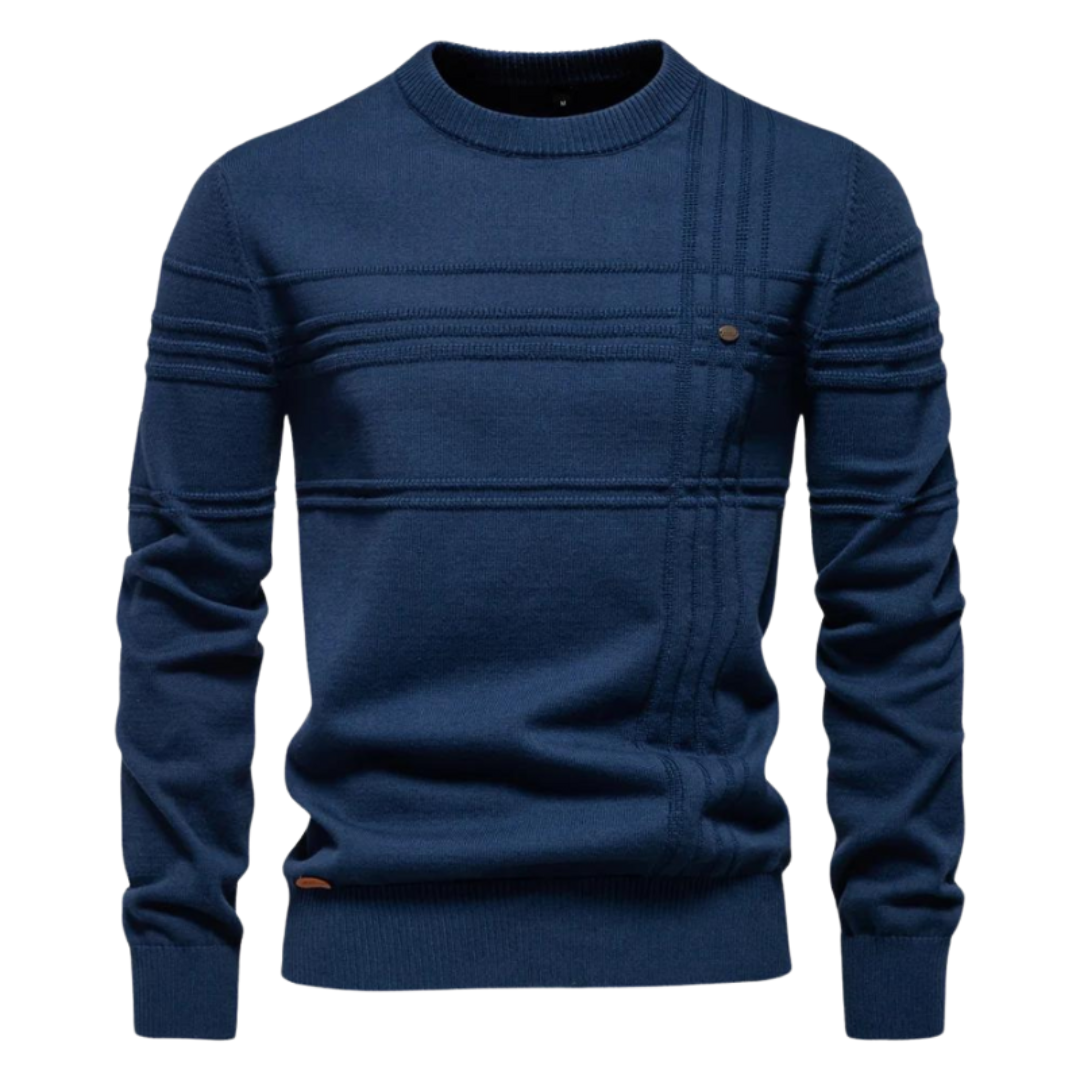 Mayfair | Stylish men's jumper with checked design
