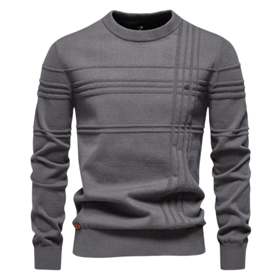Mayfair | Stylish men's jumper with checked design