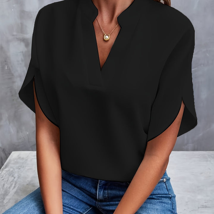 Demi Claire | Sophisticated V-Cut Top