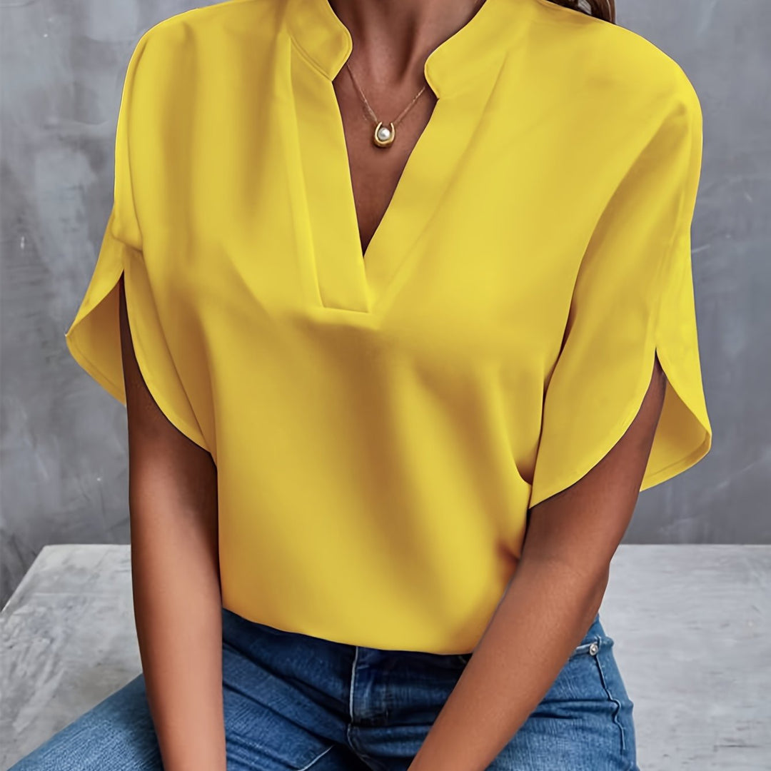 Demi Claire | Sophisticated V-Cut Top