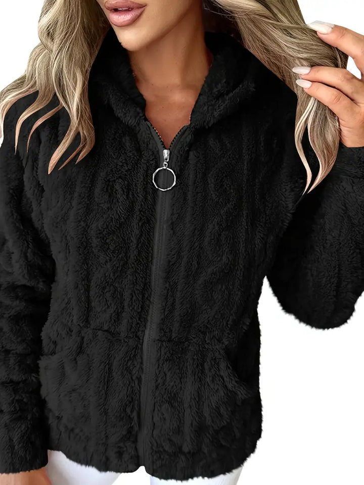 Livia | Hooded Full-Zip Sweater