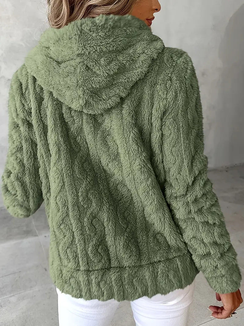 Livia | Hooded Full-Zip Sweater